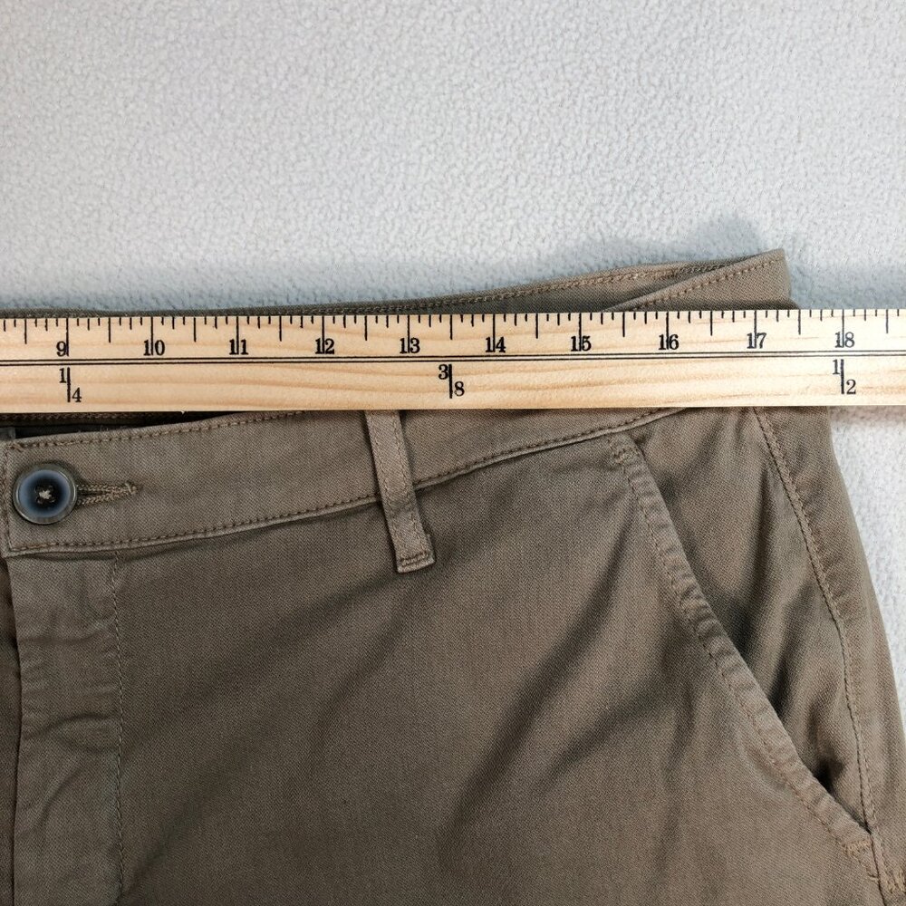 Adriano Goldschmied Pants Men's 34x28 Beige Caden Tailored Trouser Tapered 31R - Picture 9 of 16